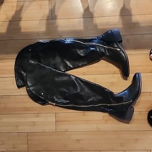 Over the knee boots - Brown Leather